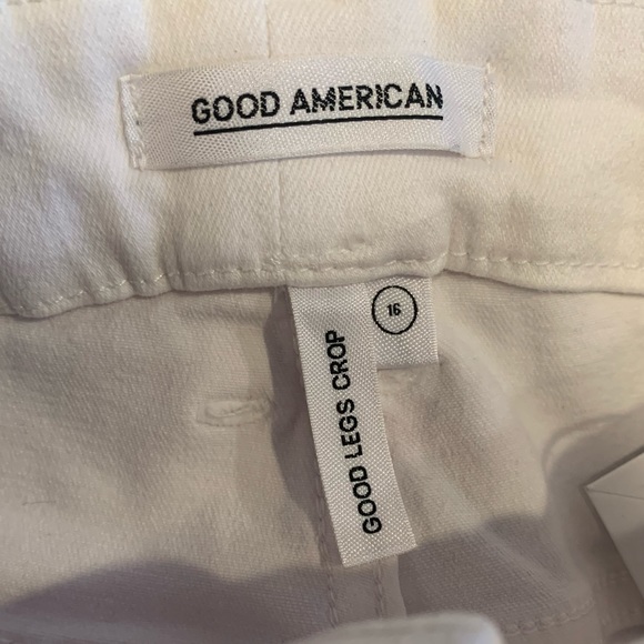 GOOD AMERICAN white raw hem good legs jeans - Picture 2 of 8